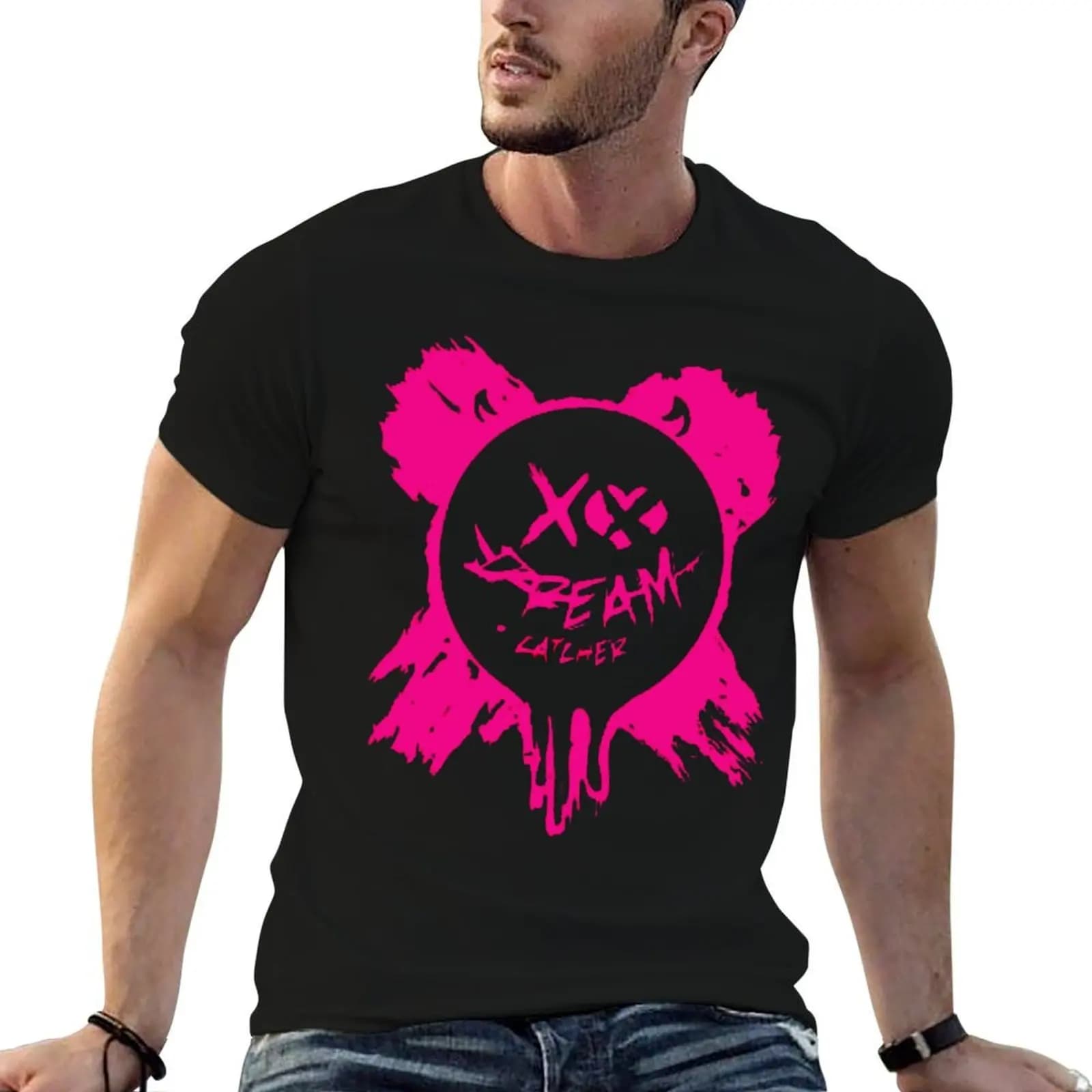 Dreamcatcher Primavera sound logo T-Shirt anime t shirts boys whites mens fashion
