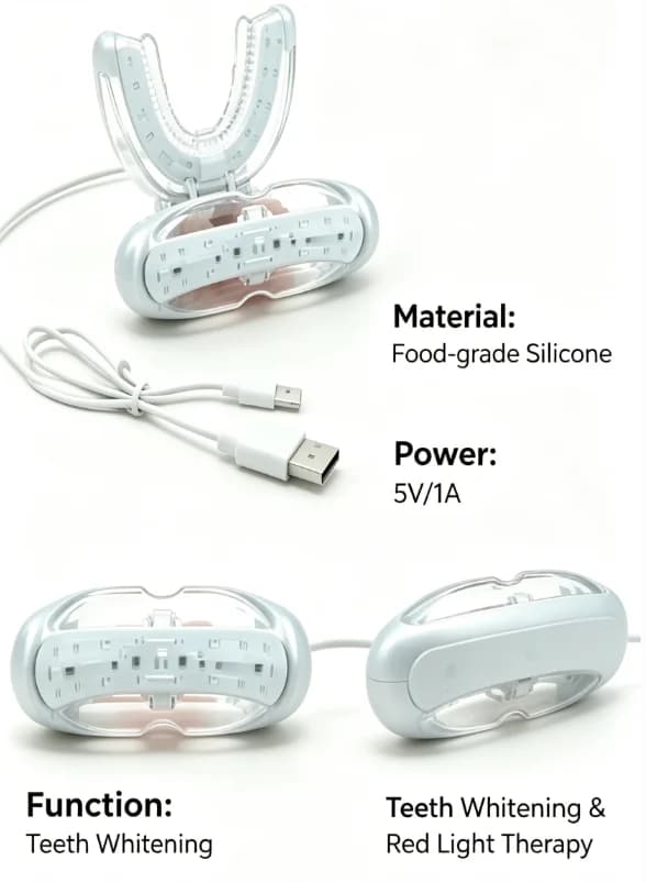 Apparecchiatura a infrarossi a LED da 650 nm, interfaccia USB, per trattare malattie orali e dentali in qualsiasi momento, evitare la carie dei denti