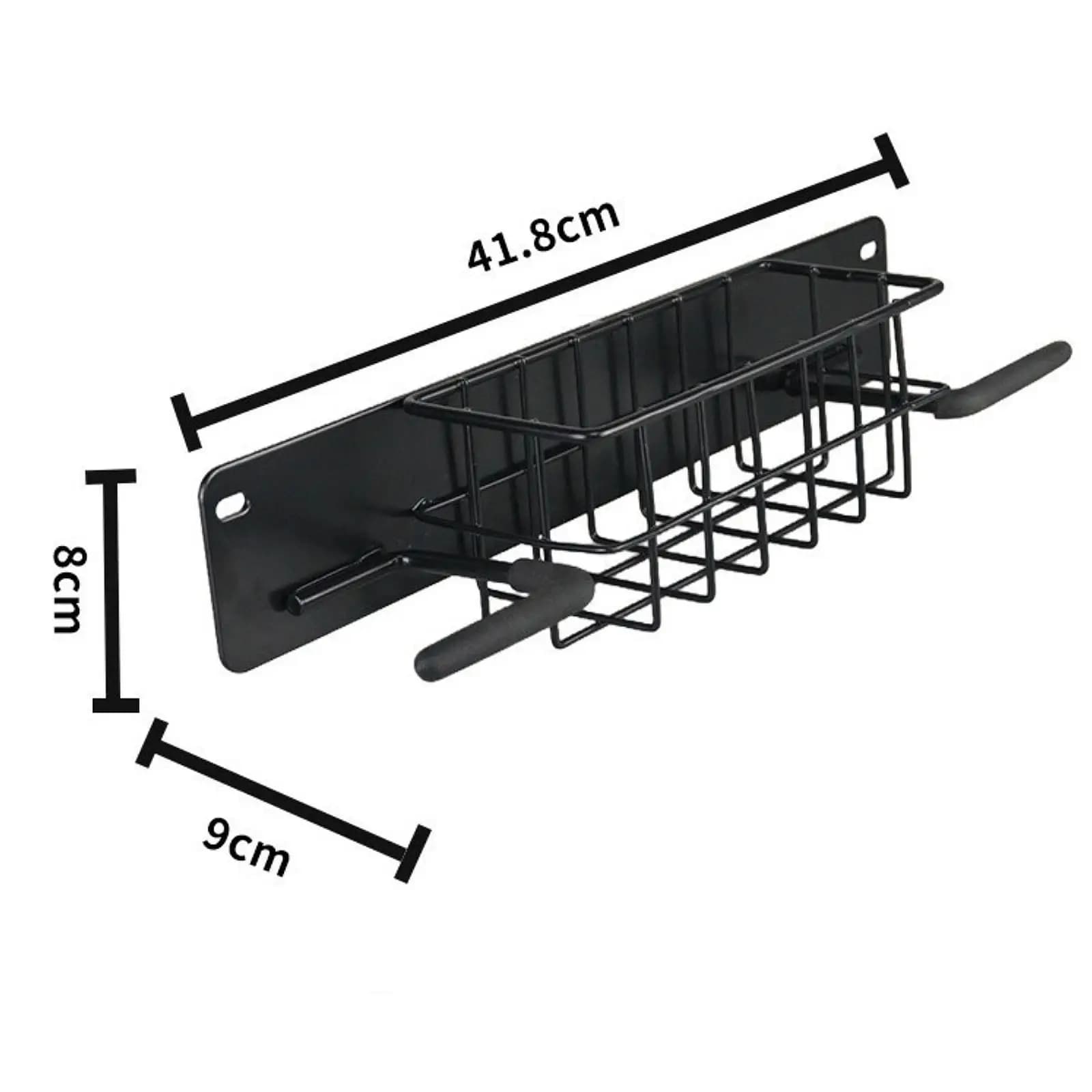 Golf Accessories Storage Wall Mount Rack Metal Basket Holder for Balls Gloves Towels Caps for Garage Home Club