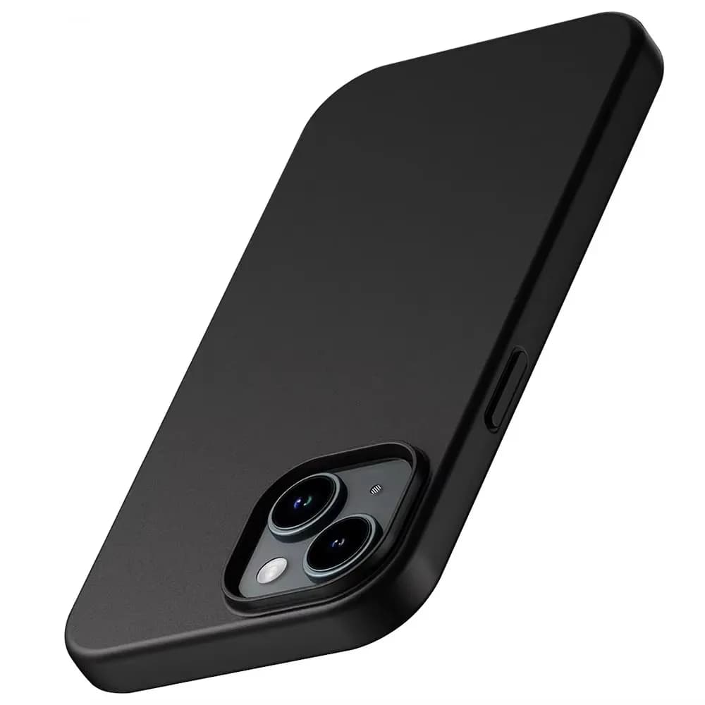 Custodia morbida in silicone opaco di lusso per iPhone 16 15 14 Plus 13 12 Mini 11 Pro XS Max X XR SE 2 3 7 8 Plus Cover posteriore nera solida