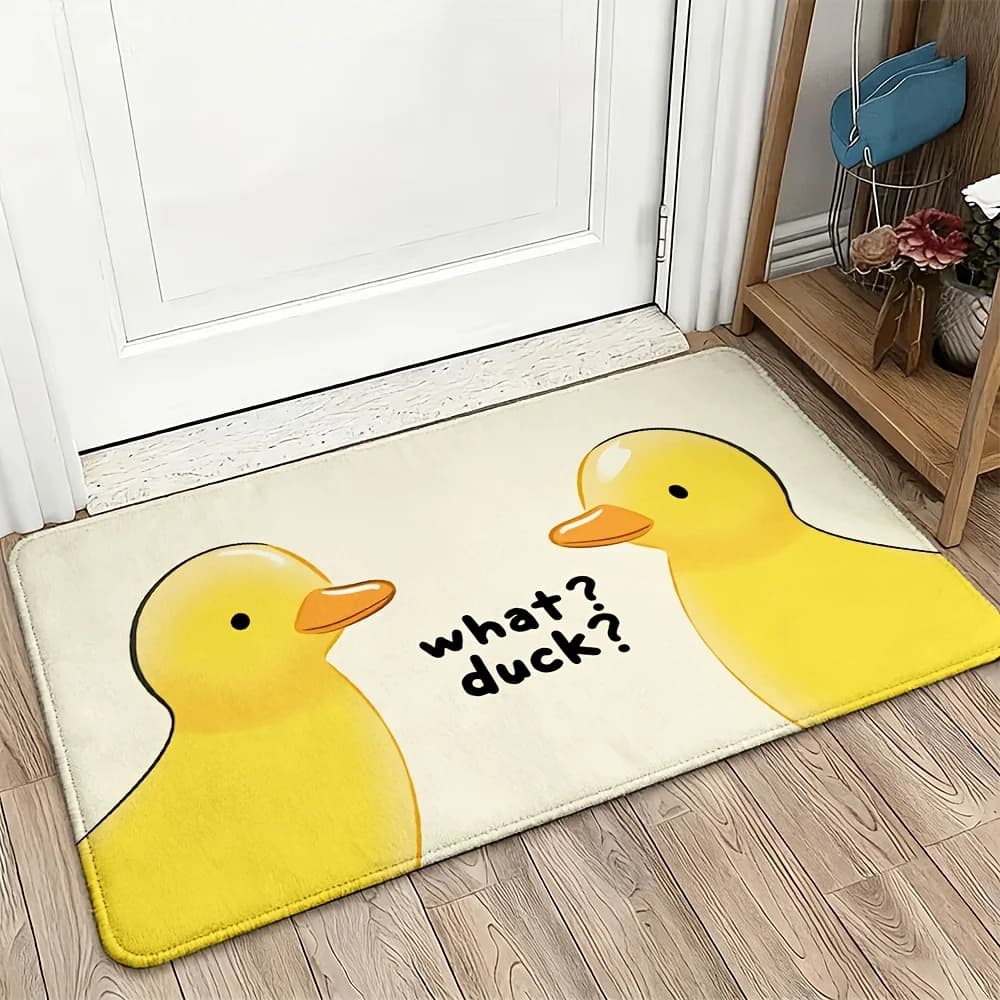 Funny Duck Saying Doormat Entrance Floor Mat House Decor Novelty Welcome Mat 40x60cm Indoor Outdoor Rug
