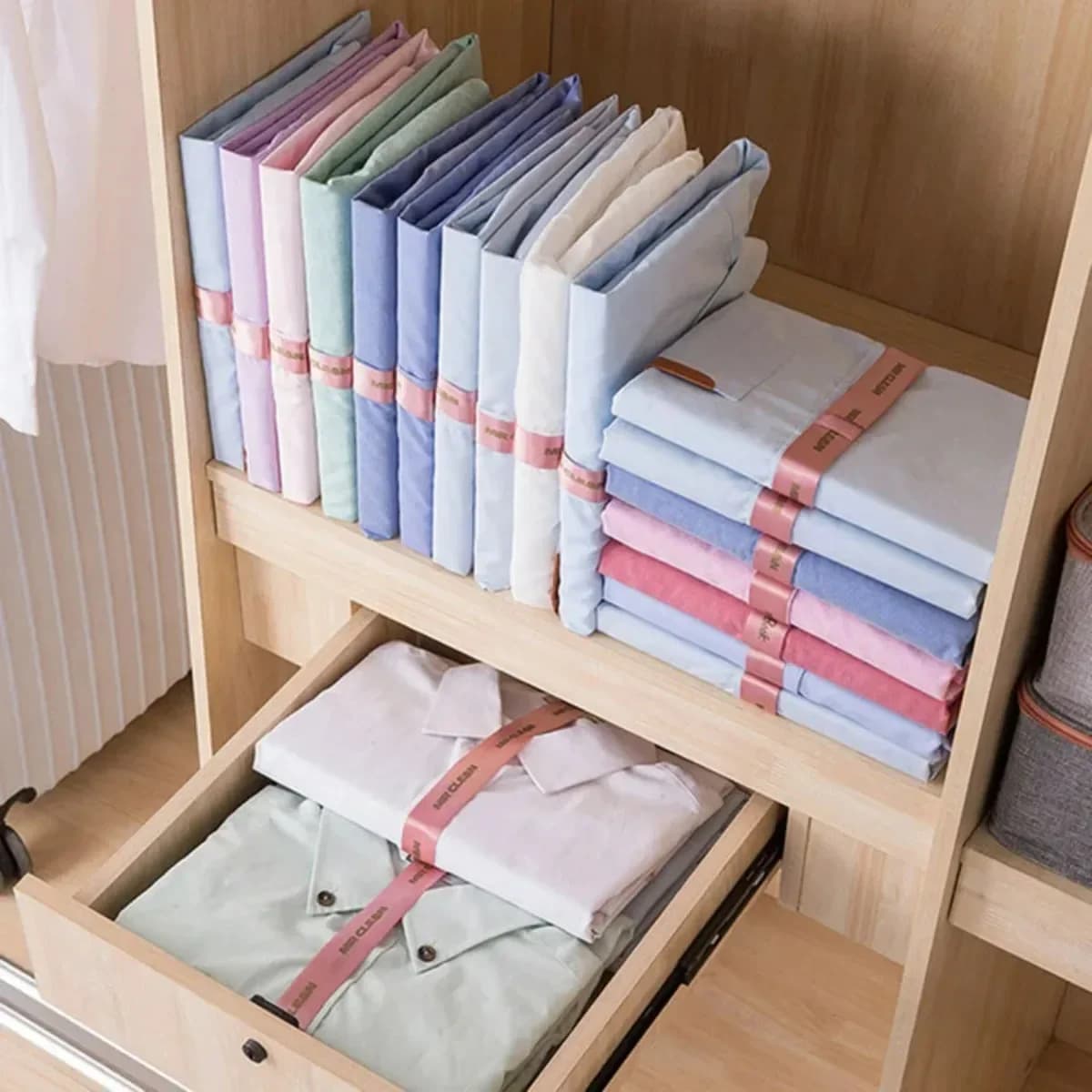 10Pcs/Set Clothe Peg Cloth Board Lazy Plastic Clothes Folding T-shirt Folder Clothespins Closet Fast Speed Fold Organize Storage
