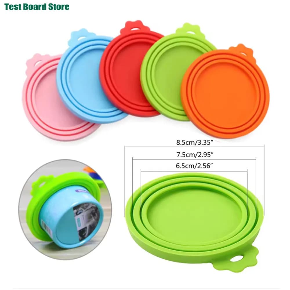 1 coperchio riutilizzabile per lattine in silicone per animali domestici, senza BPA, adatto per lattine di cani e gatti di maggior parte delle dimensioni: mantiene il cibo fresco e previene il batterico
