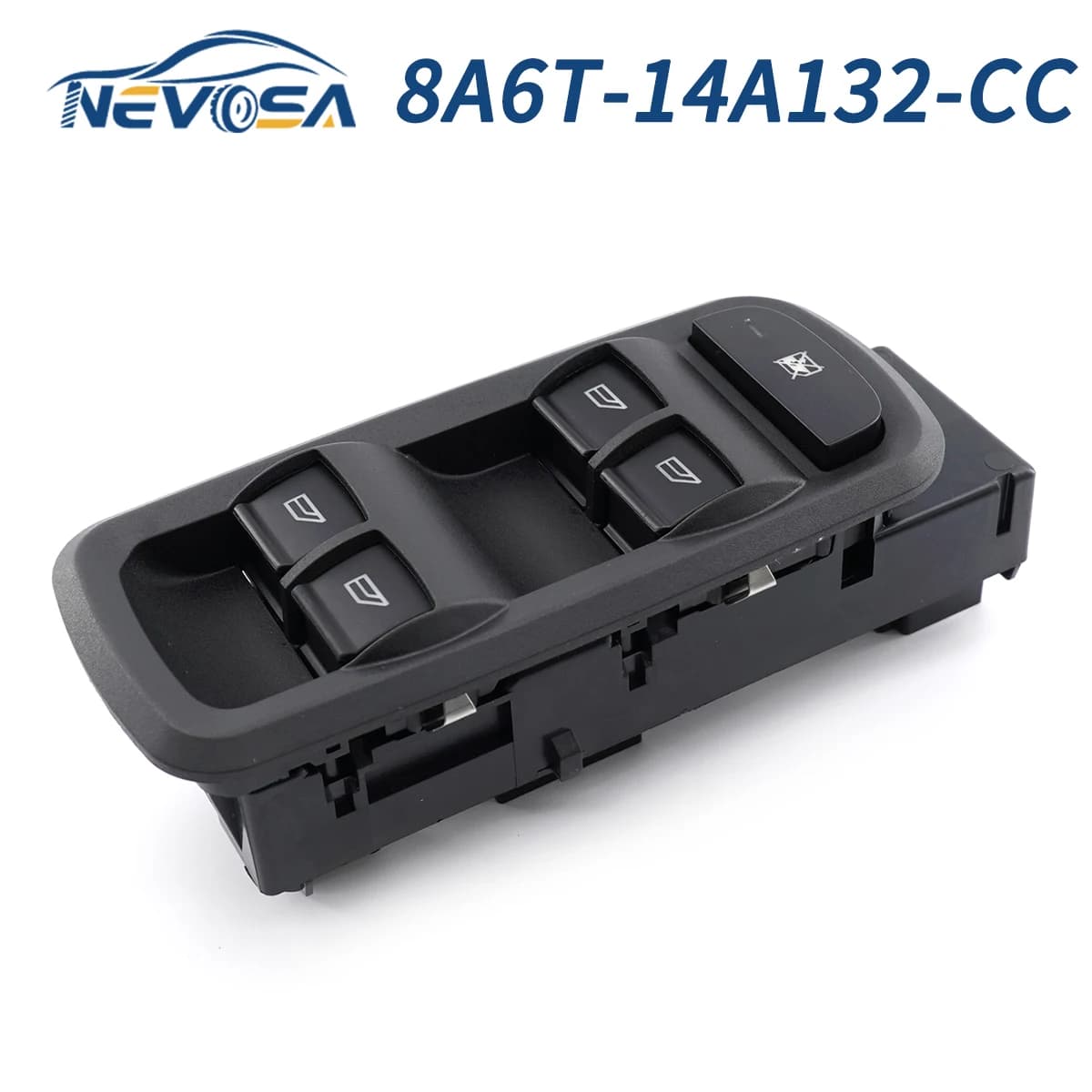NEVOSA Interruttore di controllo della finestra principale di alimentazione elettrica NEVOSA per Ford Fiesta 2008-2013 muslimah