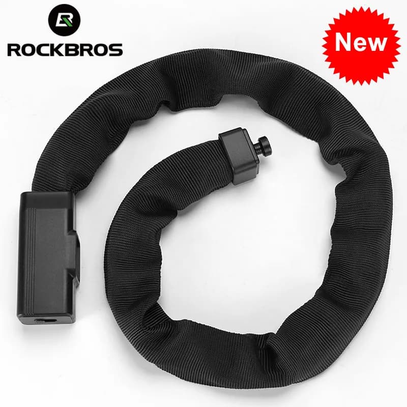ROCKBROS Bike Lock MTB Road Bold antifurto lucchetto a catena lucchetto a resistenza al taglio per accessori per biciclette da ciclismo per moto elettriche