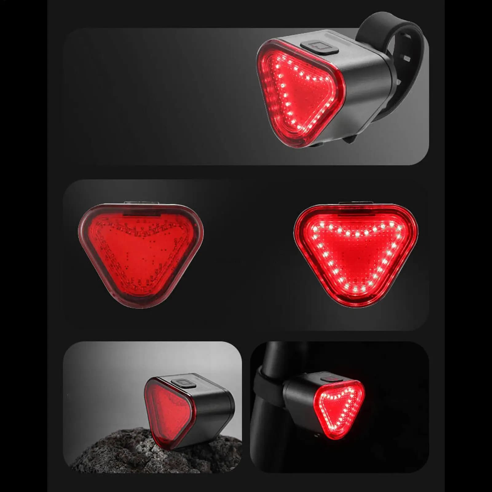 Bicycle Lights Driving Night Waterproof 500 Lumens Bright Bike Red Light Night Guide Accessories for Outdoor Camping