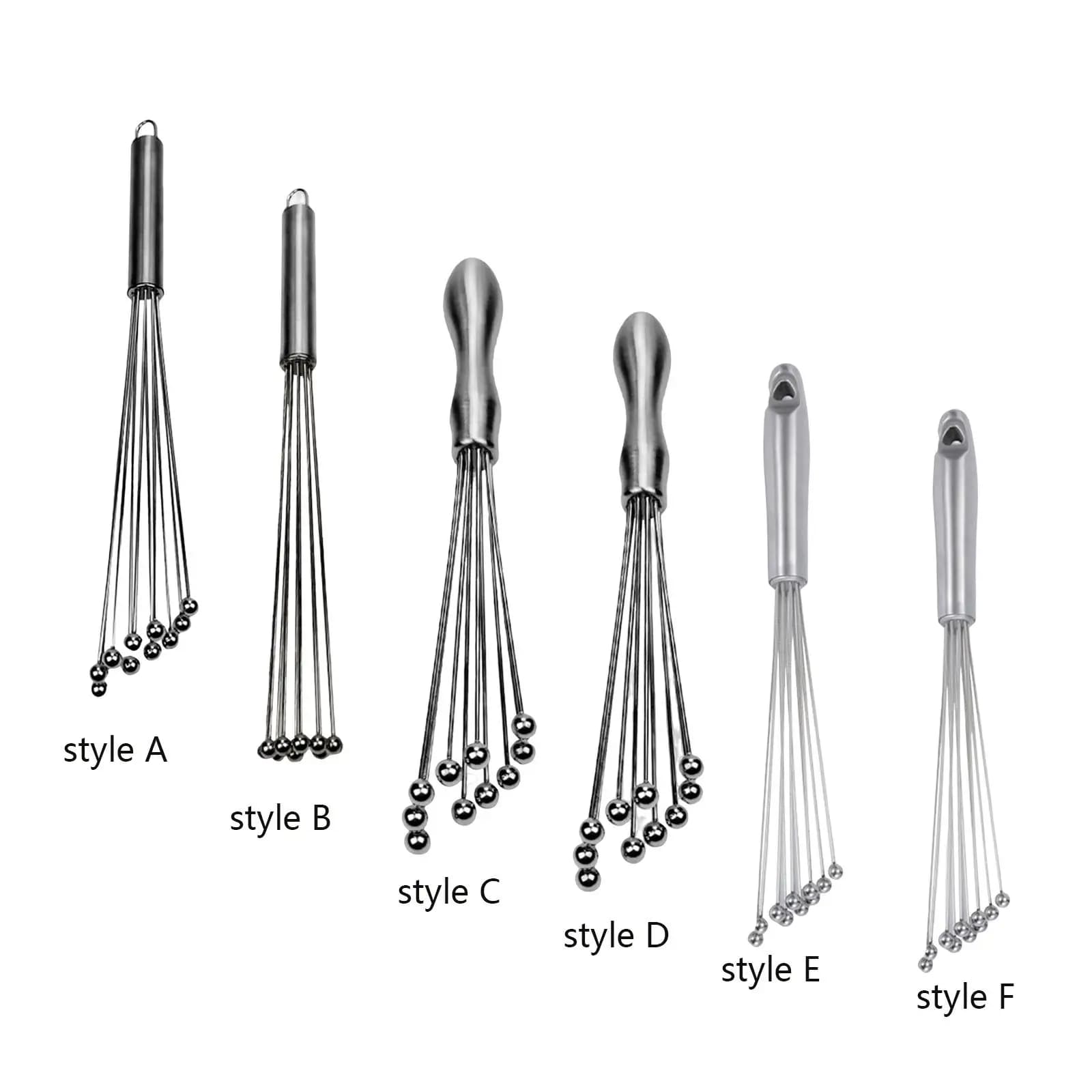Frusta a sfera Mini in acciaio inossidabile frullatore da cucina frusta per uova agitatore a mano frusta per uova portatile multifunzionale frusta manuale per frullatore