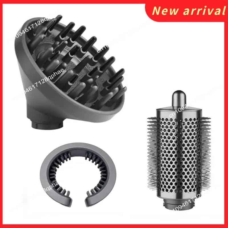 N89R For Dyson Airwrap HS01 E HS05 Diffuser Large Round Brush Moistening Brush Set Cleaning Brushes Iron Hairpin Tools for Styling C