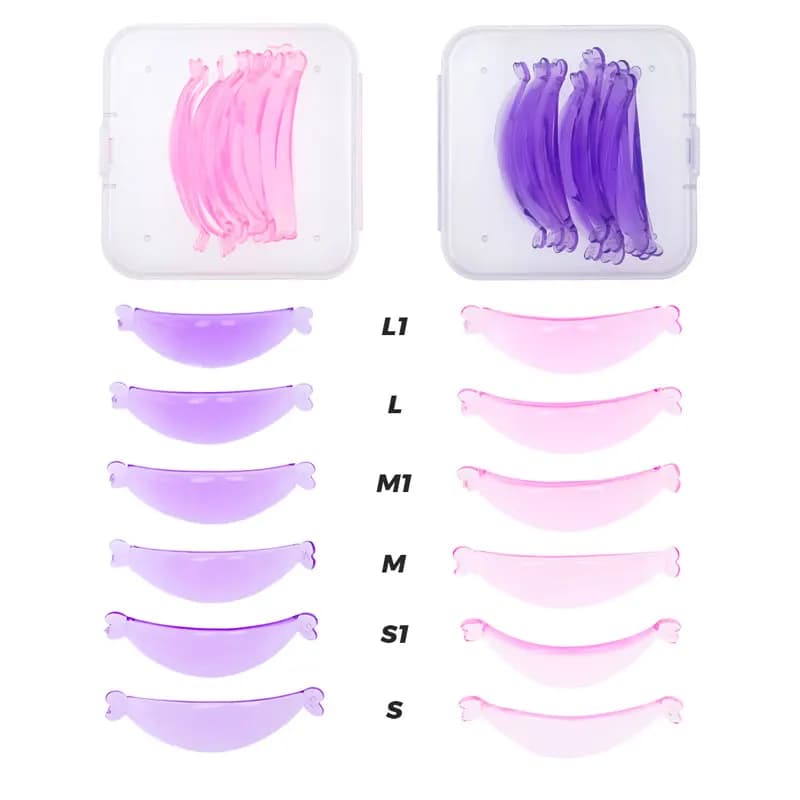 6Pairs Lash Lift Pads Self-Adhesive Lashes Perming Rod Shield 3D Eyelash Curler Accessories