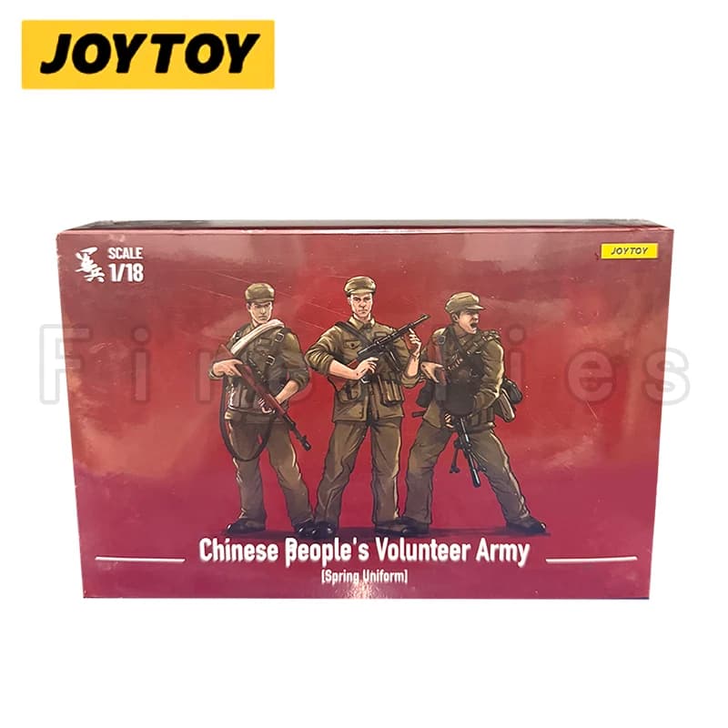 1/18 JOYTOY Action Figure da 3,75 pollici (3 PZ/SET) Giocattolo modello uniforme primaverile dell'esercito volontario del popolo cinese
