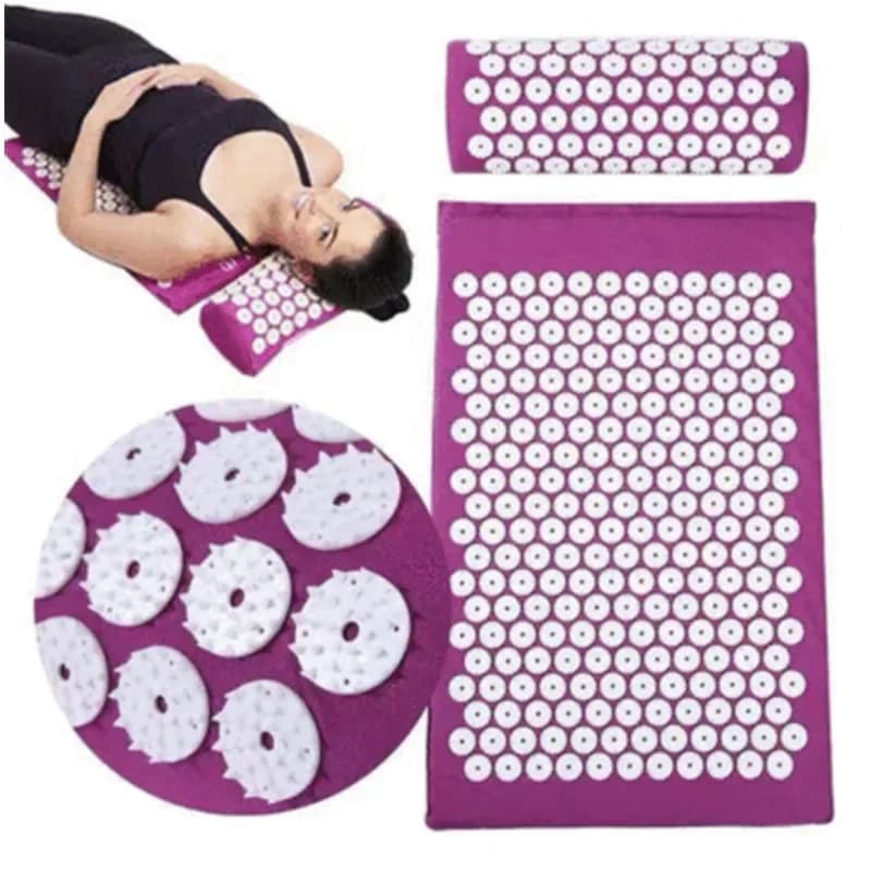 Anti-slip massage pad set for Yoga Spike Fitness Pilates relieve Stress applicator for back pain kuznetov