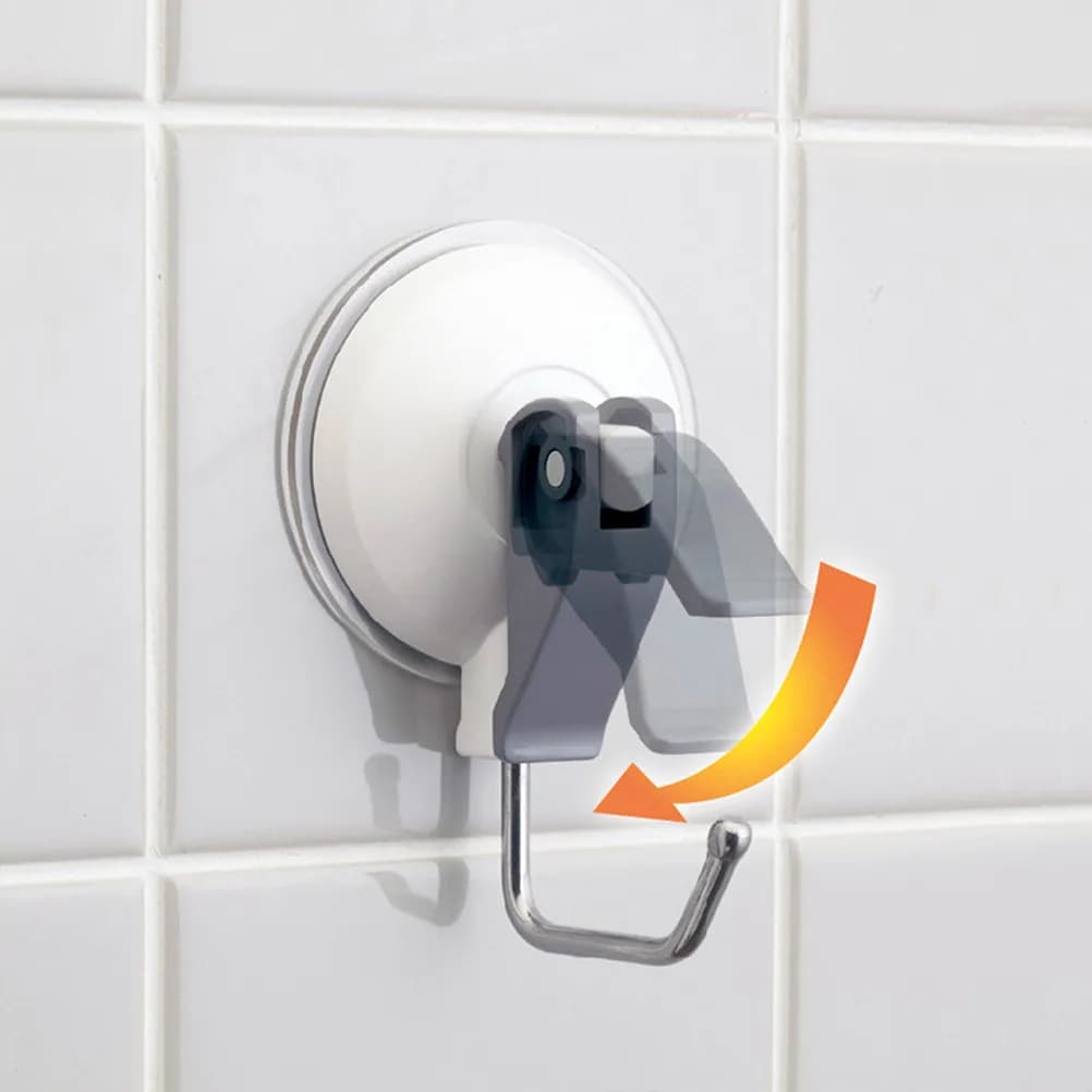 Ganci a ventosa multiuso in ABS resistente, presa migliorata su superfici bagnate, appendiabiti da parete rimovibile per accessori e abbigliamento