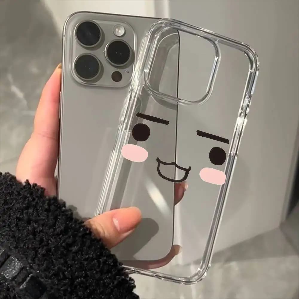 Custodia per telefono trasparente di lusso con design a cartone animato Toro Inoue Phiz Cat della collezione Cute per iPhone 17 16 15 Pro Max 14 13 12 11