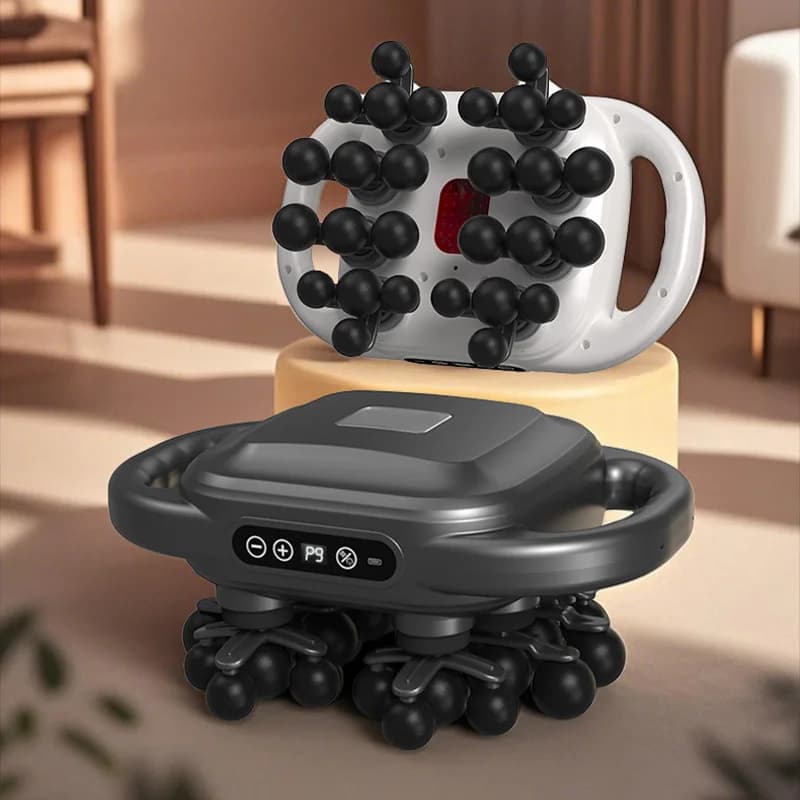 Mulit Stripper Head Massage Rear Waist Body High Frequency Vibrator Multi Head Gun for Band Massage for Body Muscle Relaxation