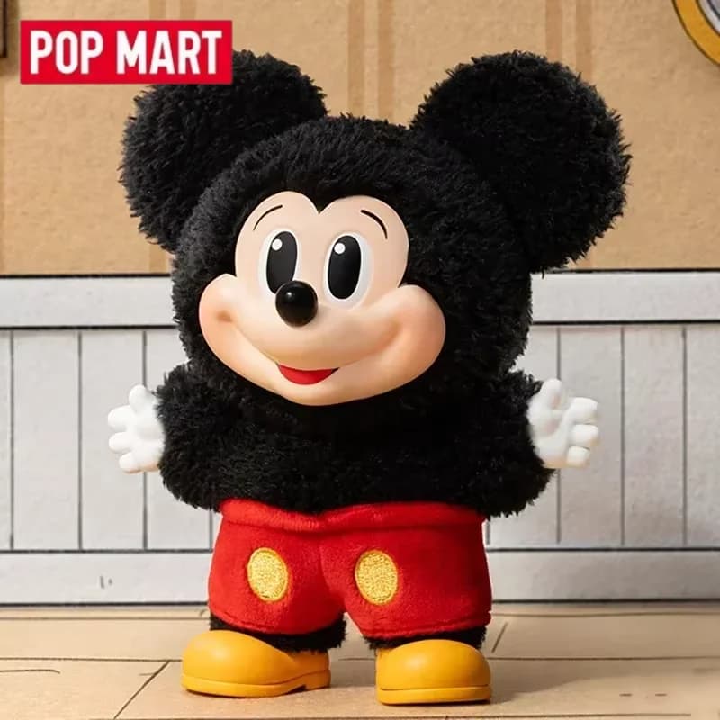 POP MART Mickey Family Cute Together Portachiavi Serie Blind Box Toys Doll Cute Anime Action Figure Ornamenti Figurine Bambole