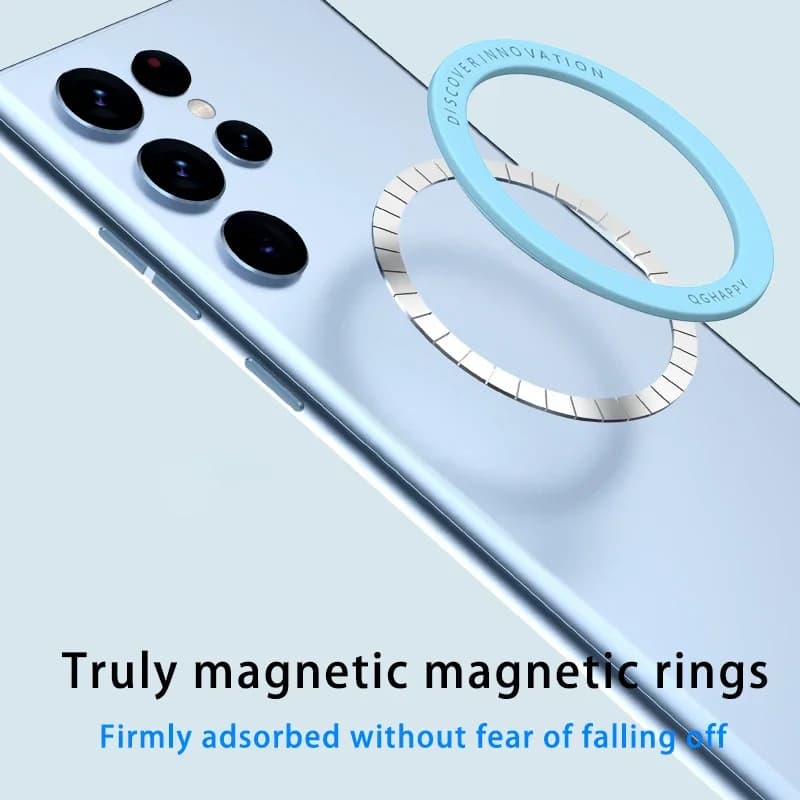 MagSafe caricabatterie Wireless magnetico supporto per telefono da auto magnetizzatore foglio ad anello per iPhone 12 14 15 11 Xiaomi accessori per auto universali