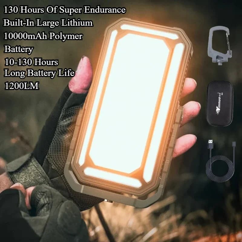 YinNuo R9 10000mAh Lampada LED per Campeggio Ricaricabile, Illuminazione Esterna IPX4 Impermeabile, Lampada Notturna Portatile Sospesa