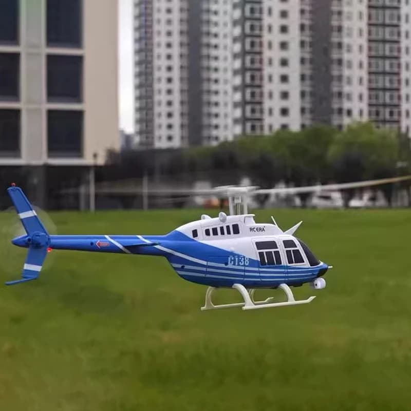 RC ERA C138 BELL 206 Jet Ranger Giroscopio a 6 assi Stabilizzato Mantenimento dell'altitudine 4 canali RC Elicottero Aereo Hobby per adulti -RTF
