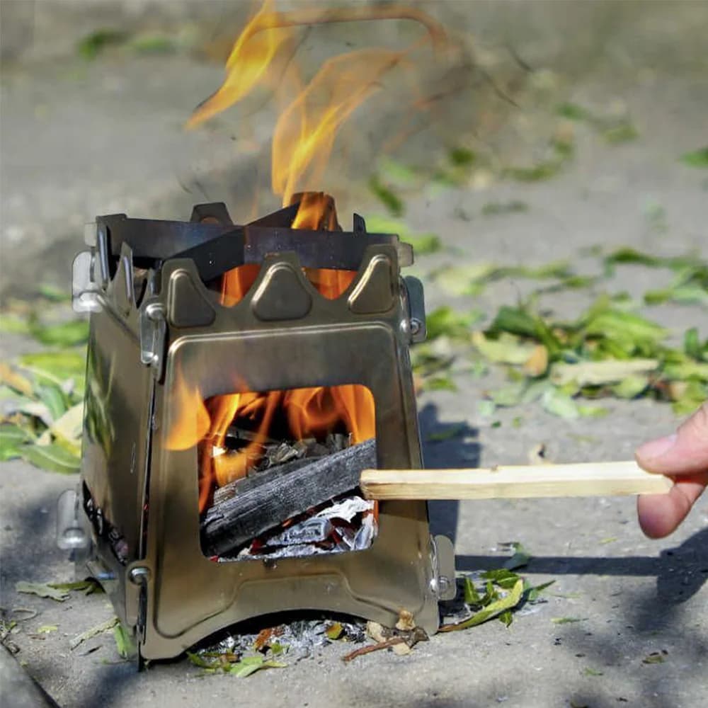 Foldable Stainless Steel Outdoor Diesel Stove For Outdoor Barbecue For Home Card Cooker Camping Equipment