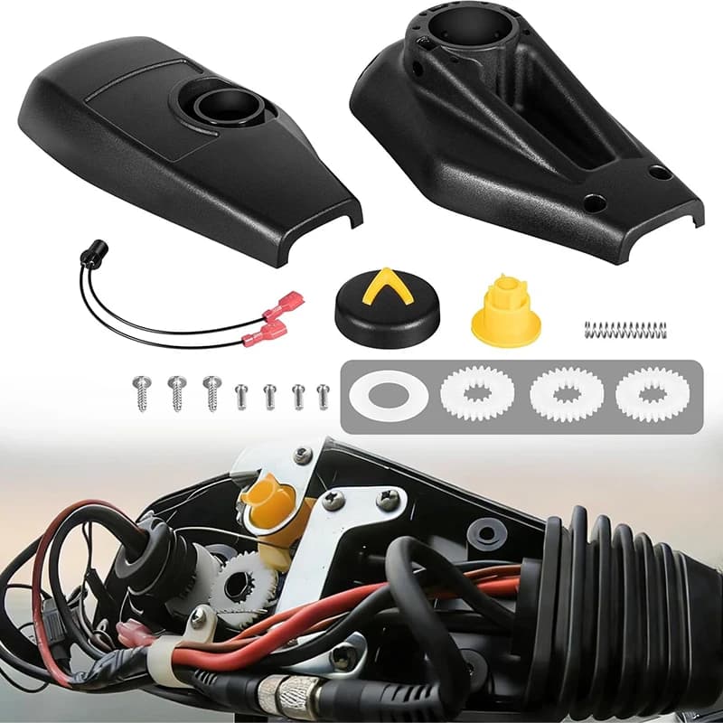 Top Cover Control Box Housing & Gear Kit Fit for Minn Kota Foot Control Fortrex/FC models 2008+, for Maxxum/FC models 2011+