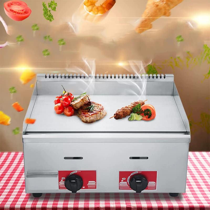 Piastra a Gas Commerciale JBL-718A, Griglia Teppanyaki, Macchina per Pancake, Padella a Gas Professionale