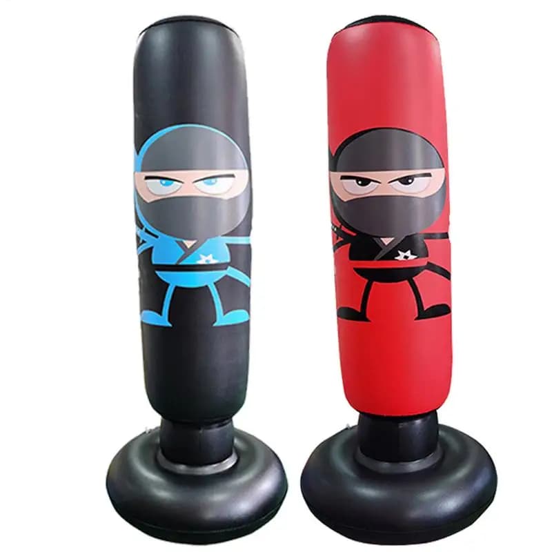 Sacco da boxe per bambini Supporto da 65 pollici Sacco da boxe per bambini Giocattolo Sacco da boxe gonfiabile stabile Attrezzatura da boxe Sacco da boxe gonfiabile