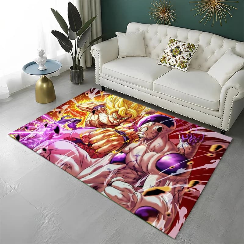 Cartoon D-Dragon Ball Anime Game Carpet Rug for Playroom Bedroom Living Room Sofa Home Decor,kid Area Rug Non-slip Floor Mat