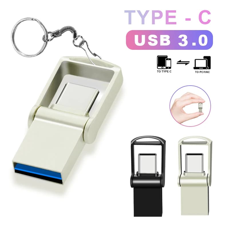 Mini 32 GB 64 GB 128 GB Tipo C Ultra Dual USB 3.0 Flash Drive Memory Stick Thumb Drive U Disco