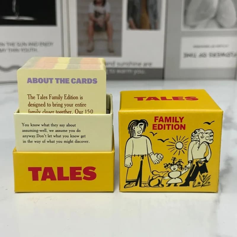 Nuovo Gioco di Carte per Iniziare Conversazioni, Edizione Famiglia, 150 Pezzi, Divertente Rompicapo per Adulti e Riunioni Familiari, Gioco di Carte per Coppie
