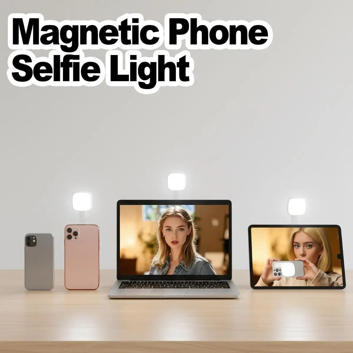Foldable Dimmable Fill Wireless Light Compact Mounting Ring Light Laptop Clip Video Called Vlog Lighting Deco Mac Usb Gift