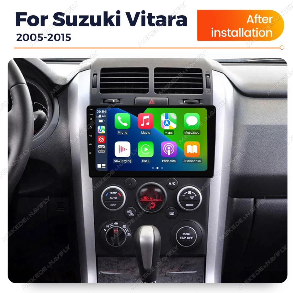 MEKEDE 2 Din CarPlay For Suzuki Grand Vitara 3 2005-2015 Android 14 Car Radio GPS Navigation Autoradio Intelligent Audio System