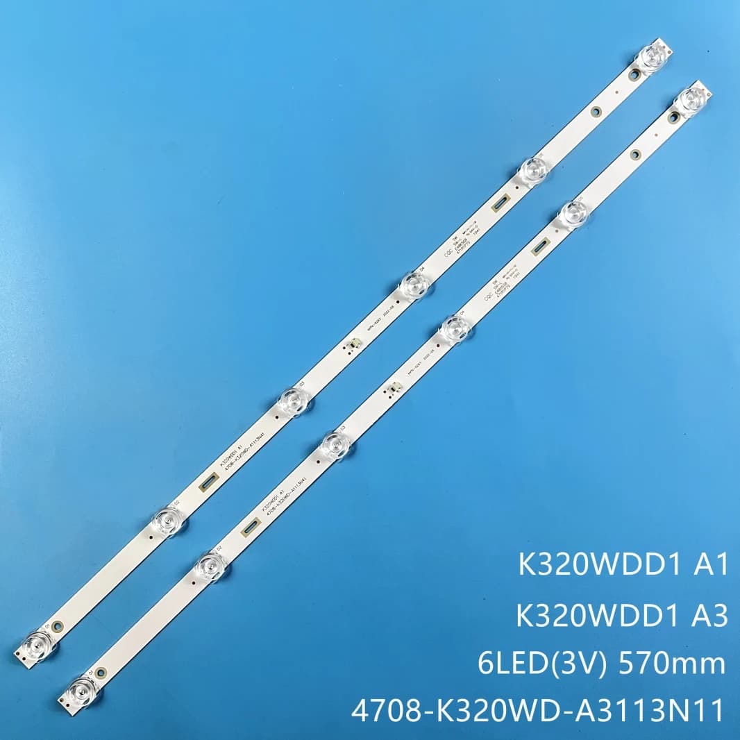Striscia di retroilluminazione a LED 6 lampade per K320WDD1 A3 A1 4708-K320WD-a1113n41 A3113N11 tx-32gr300 AOC 32M3080/60 32phf5664/T3 32PHS5583/60