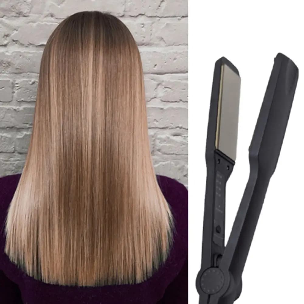 Quick Heating Electric Hair Plate with Polished Ceramic Larghe Plates, Arricciacapelli con Spina EU, Styling Tool for Girls