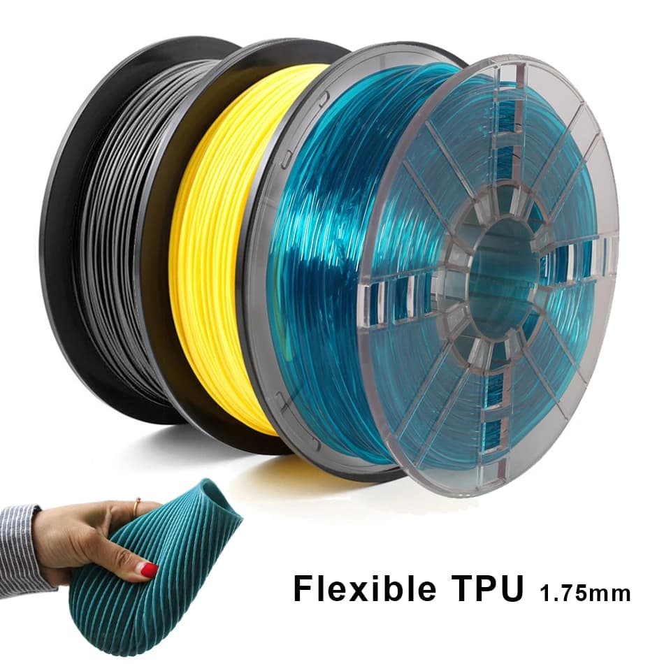 3D Printing Thread Flexible TPU from 1.75 mm No bubble Non-toxic Sublimation 3D Printer Plastic Material TPU Filament 0.5 kg/0.25 kg
