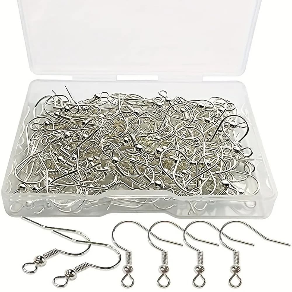 100 pezzi creativi ganci per orecchini in ferro oro argento parti di gioielli ipoallergenici accessori per orecchini fai da te fai da te