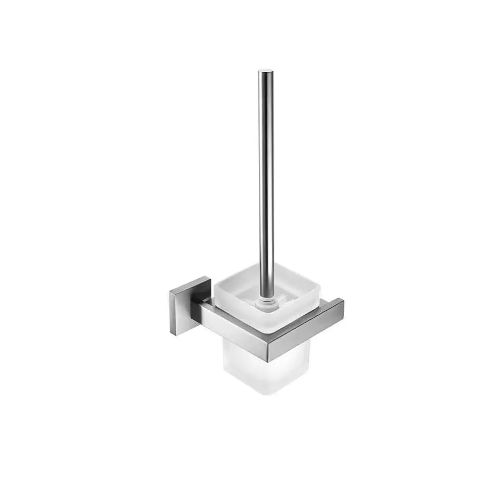 Set di Accessori da Bagno in Nichel, Mensola a Parete, Gancio per Accappatoio, Porta Carta Igienica, Portasciugamani in Acciaio Inox, Personalizzabile