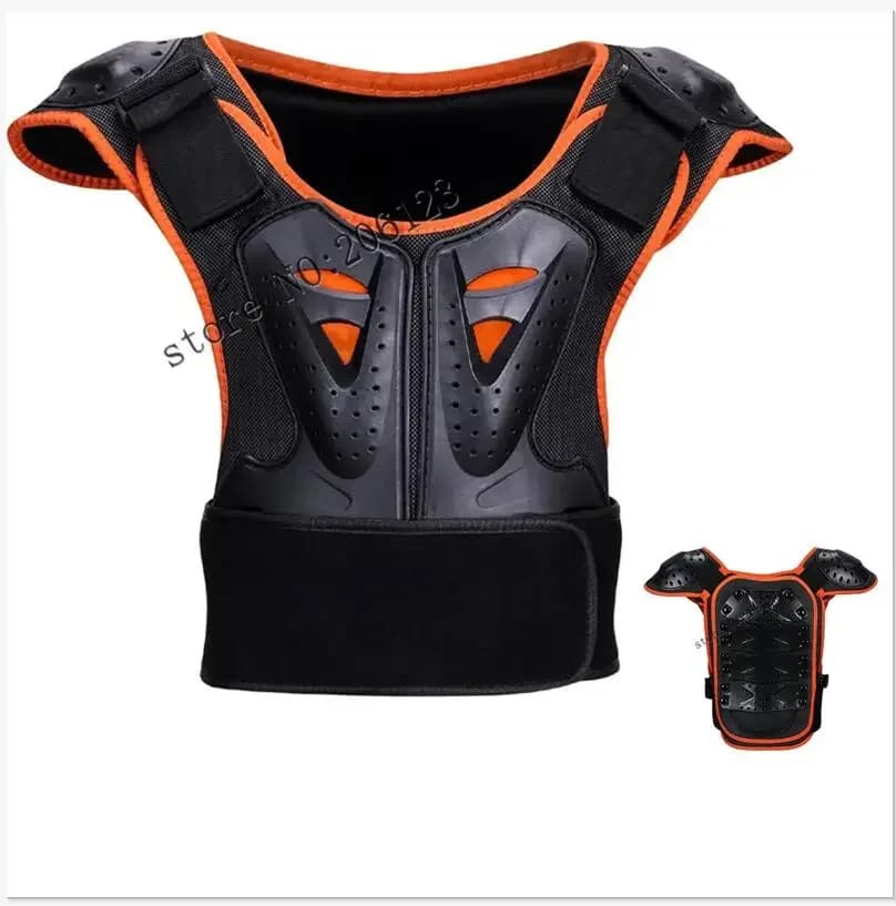 Giacca per armatura da motociclista Protezione per il torace della colonna vertebrale per bambini Pattinaggio su ghiaccio/equitazione Protezione di sicurezza per sport all'aria aperta Gilet per armatura per bambini