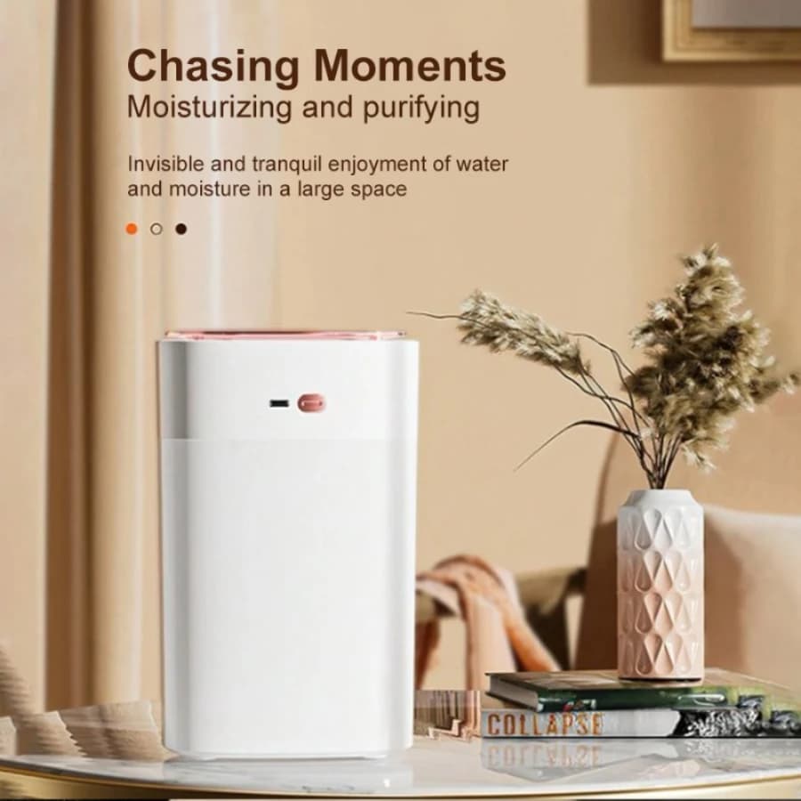 Umidificatore a nebbia resistente da 1,2 litri - Idratante d'aria ultra silenzioso da 50 ml/h per camera da letto e ufficio (con timer 2-8 ore)