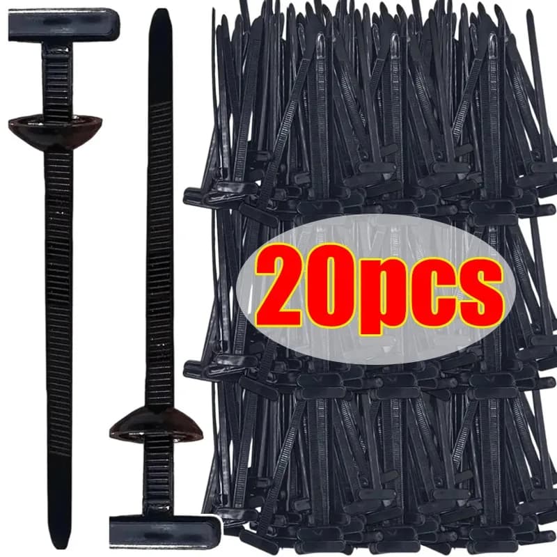 Fascetta per cavi in nylon di plastica autobloccante Anello di fissaggio per fascette nere 2 * 9 cm Fascette per cavi grandi Fascette per cinghie avvolgenti con cerniera Accessori per auto
