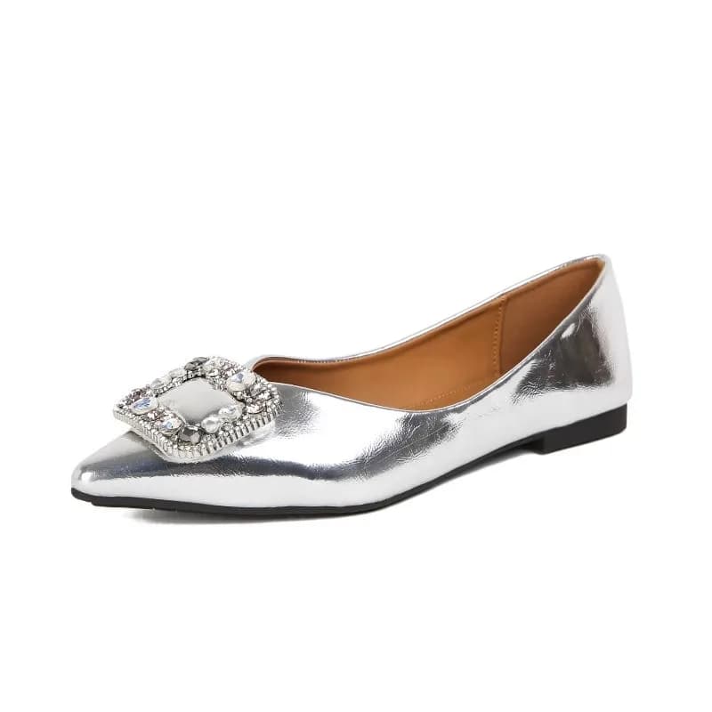 Semplice temperamento a punta strass scarpe singole borsa da donna esterna borsa testa mezze pantofole moda versatile scarpe Muller marea