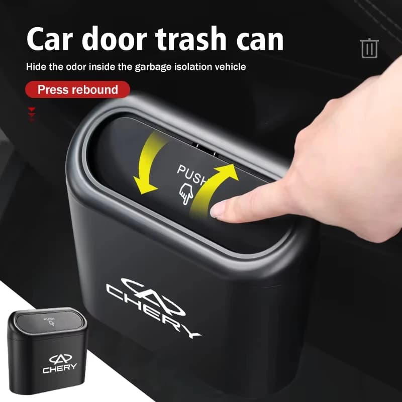 Car Door Storage Box Hanging Trash Can Multifunctional Interior Organizer for Chery Tiggo Eastar Elara IQ 2 7 Pro Cross Pro QQ