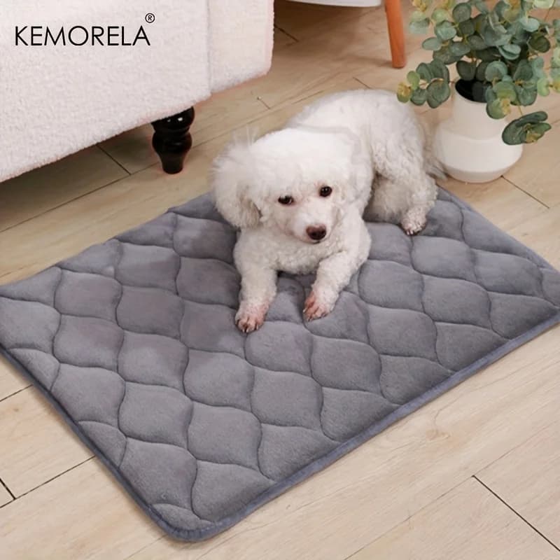 Letto per animali domestici caldo invernale extra large e resistente - Tappetino per cassa per cani lavabile antiscivolo e cuscino per gatti Letto caldo per interni per cani da piccola a grande taglia