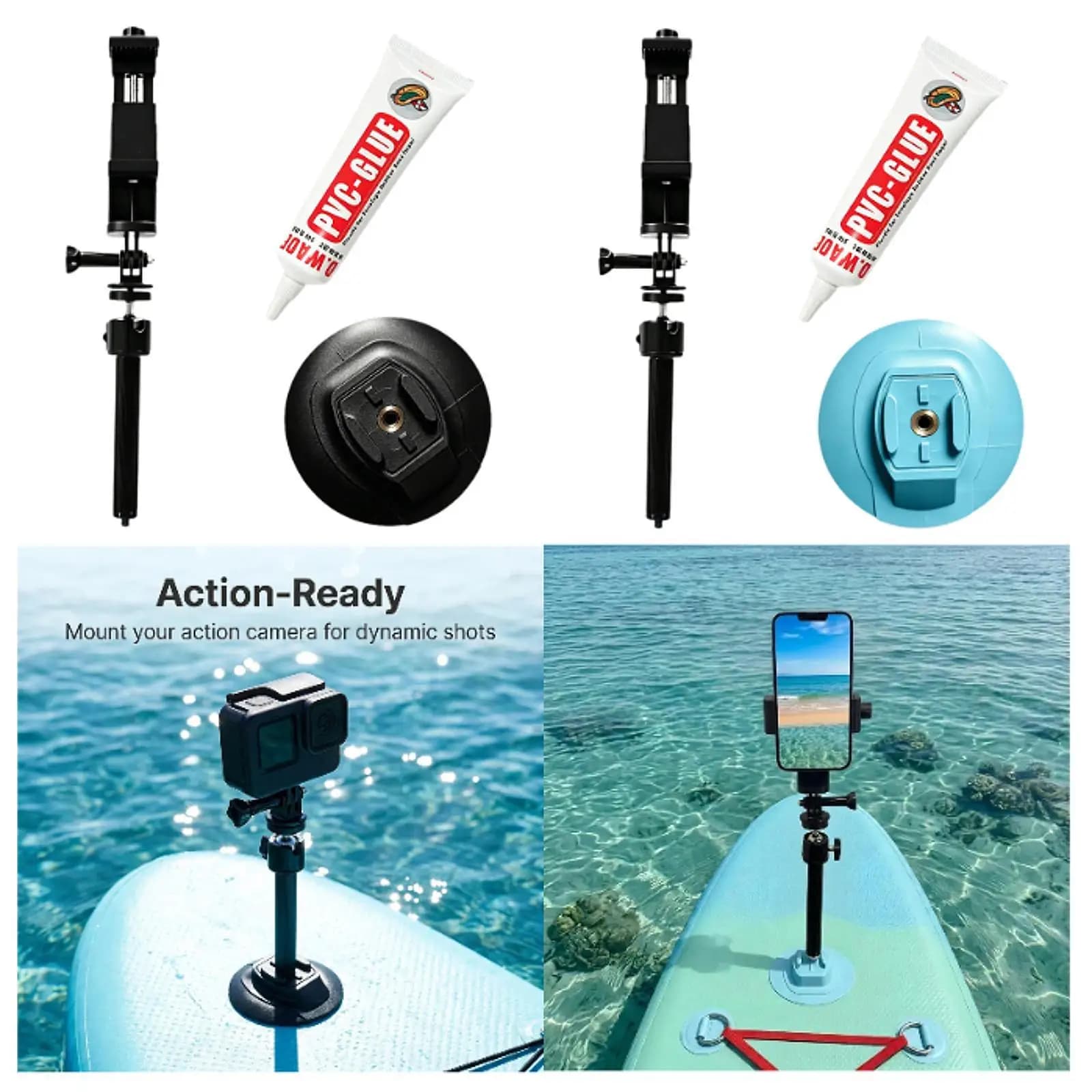 Kayak Phone Holder Kayak Accessory Versatile Supplies Professional Phone Mount Sports Camera Holder for Paddle Board Outdoor