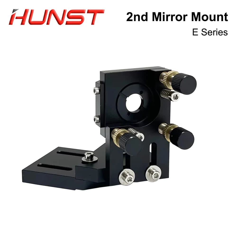 Supporto Integrato Hunst Serie E per Secondo Laser CO2, Montaggio Specchio, Lente Diametro 25mm, Nero, per Macchine da Taglio Laser