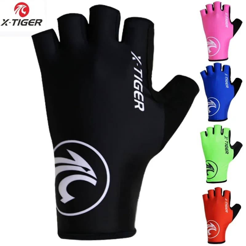 X-Tiger Ladies Gym Gloves Women's Wind Gloves Broken Half fingers Bicycle Gloves Non-slip Running Bike Gloves Outdoor Sports