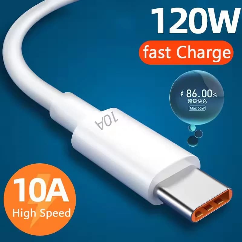 Cavo USB Type C universale da 120W 10A per ricarica super rapida e trasferimento dati, 0,25M/1M/1,5M/2M per Xiaomi, Samsung S24, S23, Huawei P70, Honor