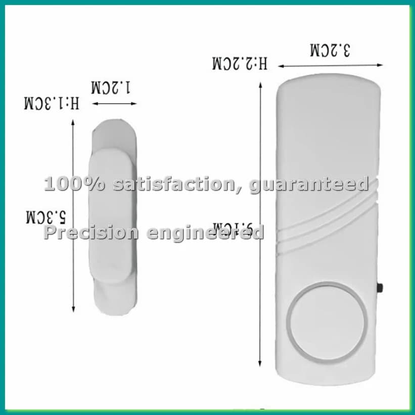 Allarme Magnetico Wireless per Porte e Finestre, Sensore Antifurto per Apertura Porte, Set da 10 Pezzi-PZZW