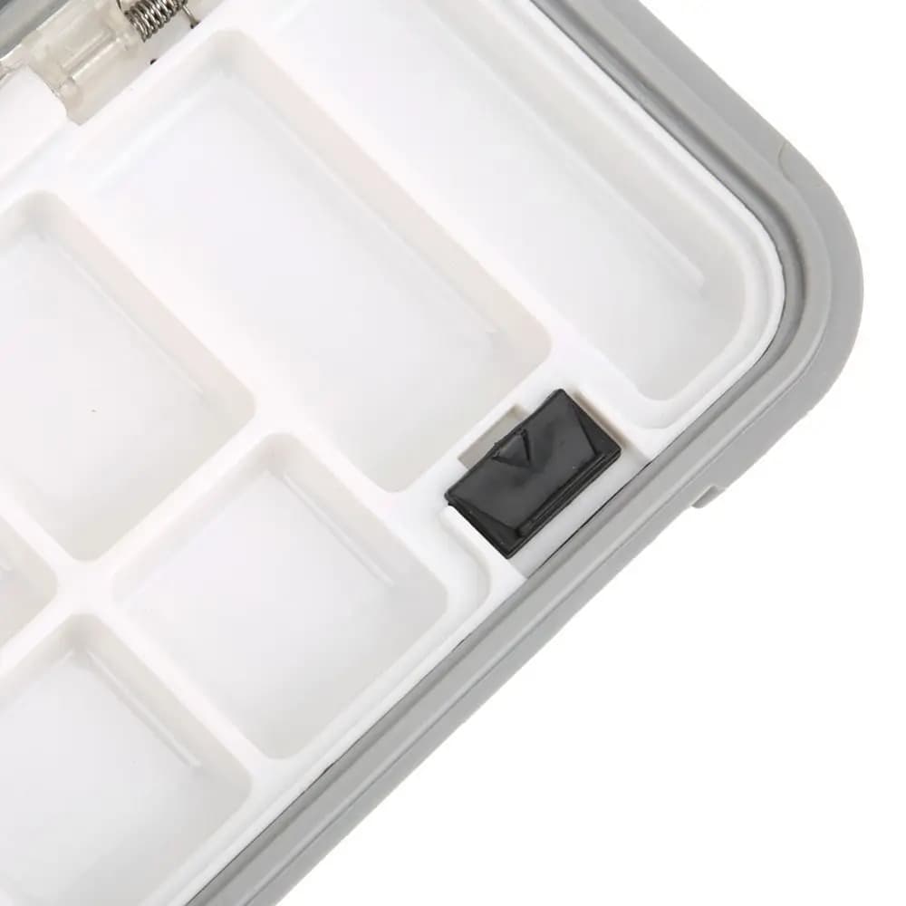 Waterproof and Resistant Fishing Box with Removable Dividers, 2 Colors, ABS bait container, for Hook Fishing