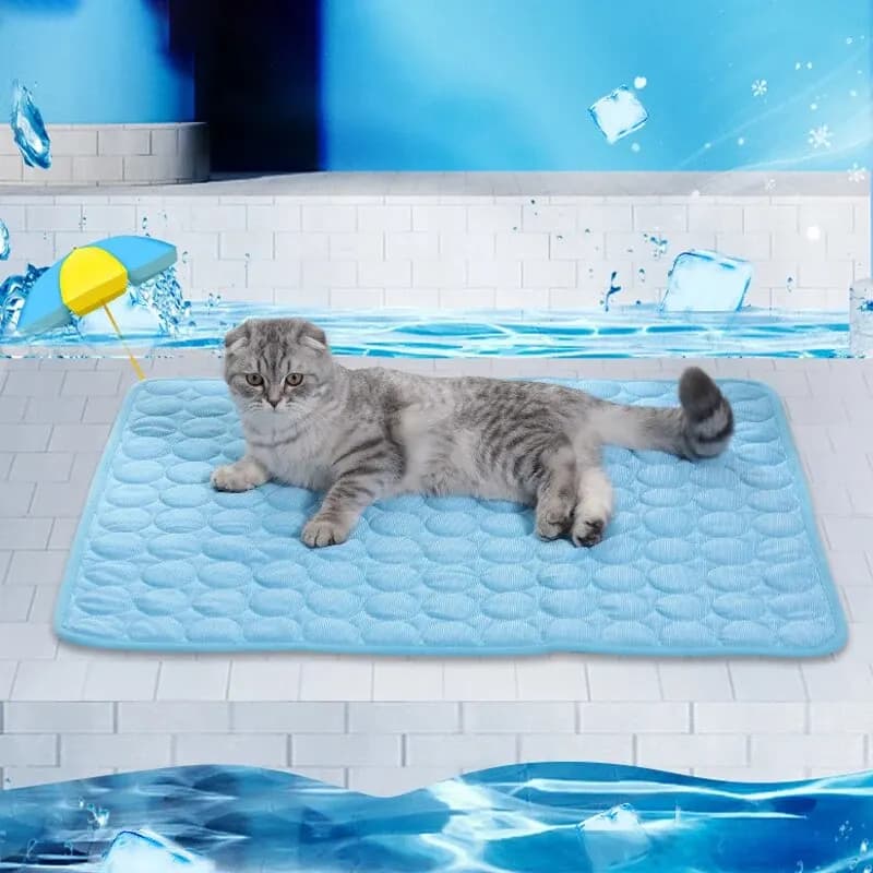 1Pc Dog Cooling Mat Summer Pad Pet Mat Bed for Dogs Cat Blanket Sofa Breathable Summer Washable Pet Supplies Accessories