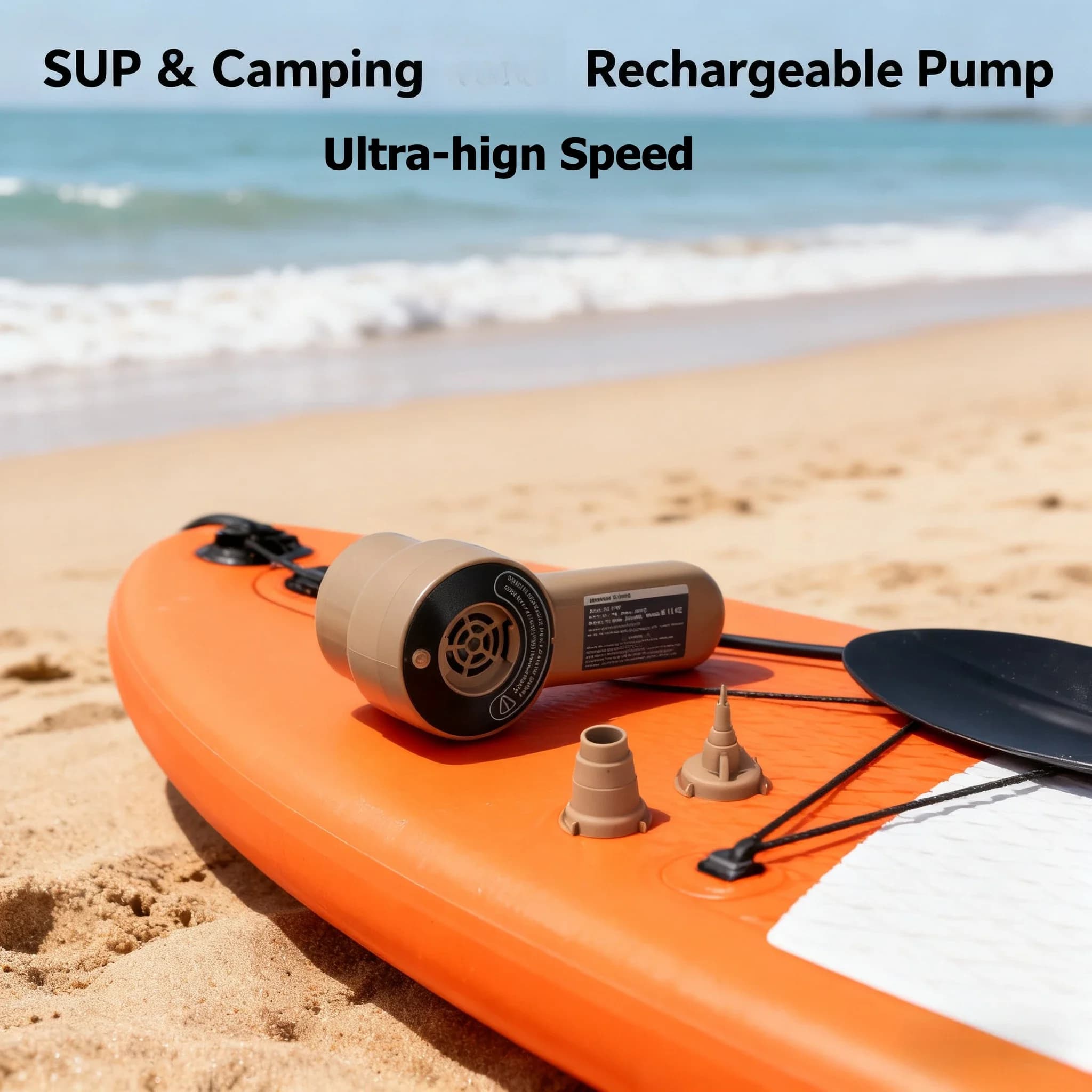Pompa di aria elettrica Motore brushless Gonfiatore wireless Compressore d'aria Materassi d'aria ad alto flusso Kayak Paddle campeggio acqua esterna spor